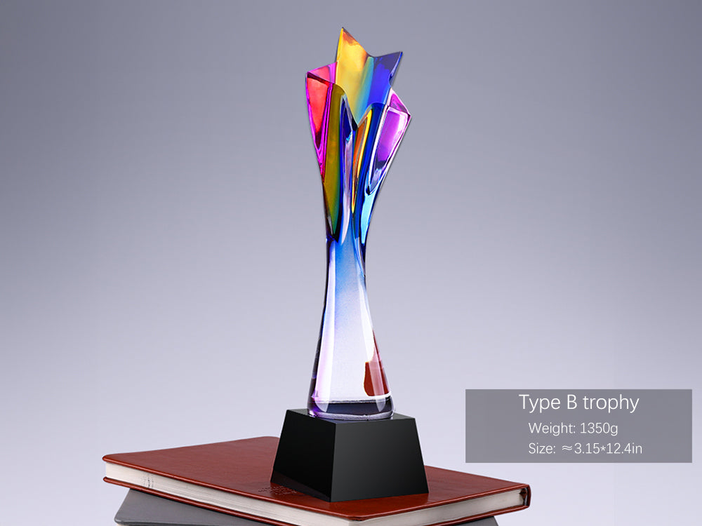 Custom Award, Add Logo, Free Design, Employee Award, Achievement Award, Business Award, Appreciation Gift, Crystal Trophy