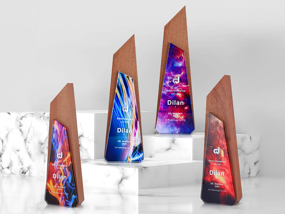 Bilayer Crystal Trophy