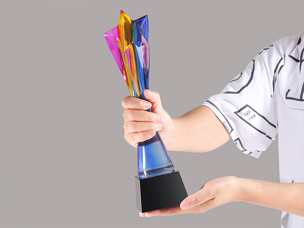 Custom Award, Add Logo, Free Design, Employee Award, Achievement Award, Business Award, Appreciation Gift, Crystal Trophy